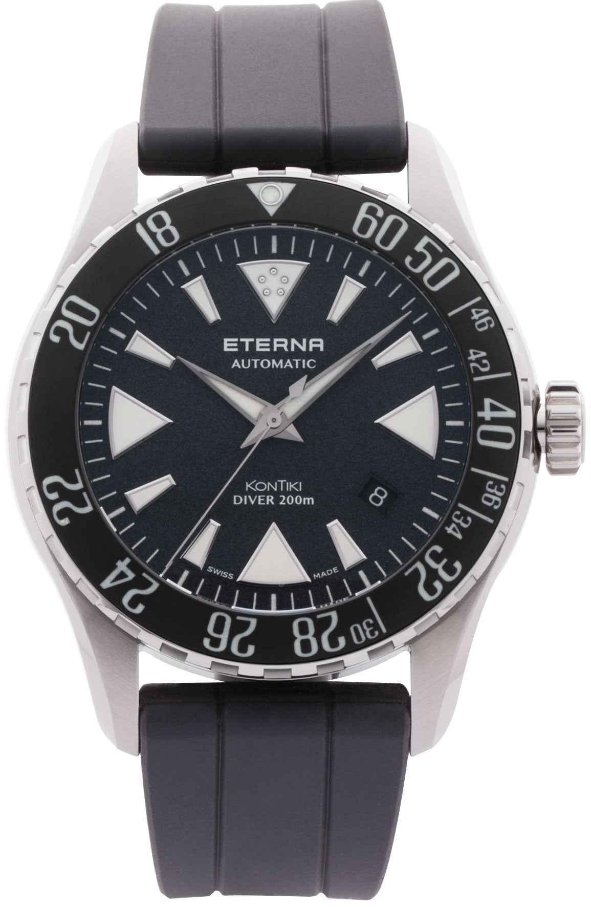 Eterna Watch KonTiki Diver Gent Black 1290.41.89.1418 C W Sellors Luxury Watches