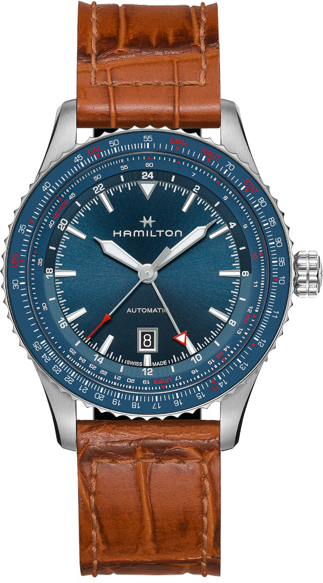 Hamilton Watch Khaki Aviation Converter Auto GMT H76715540 | C W Sellors  Luxury Watches