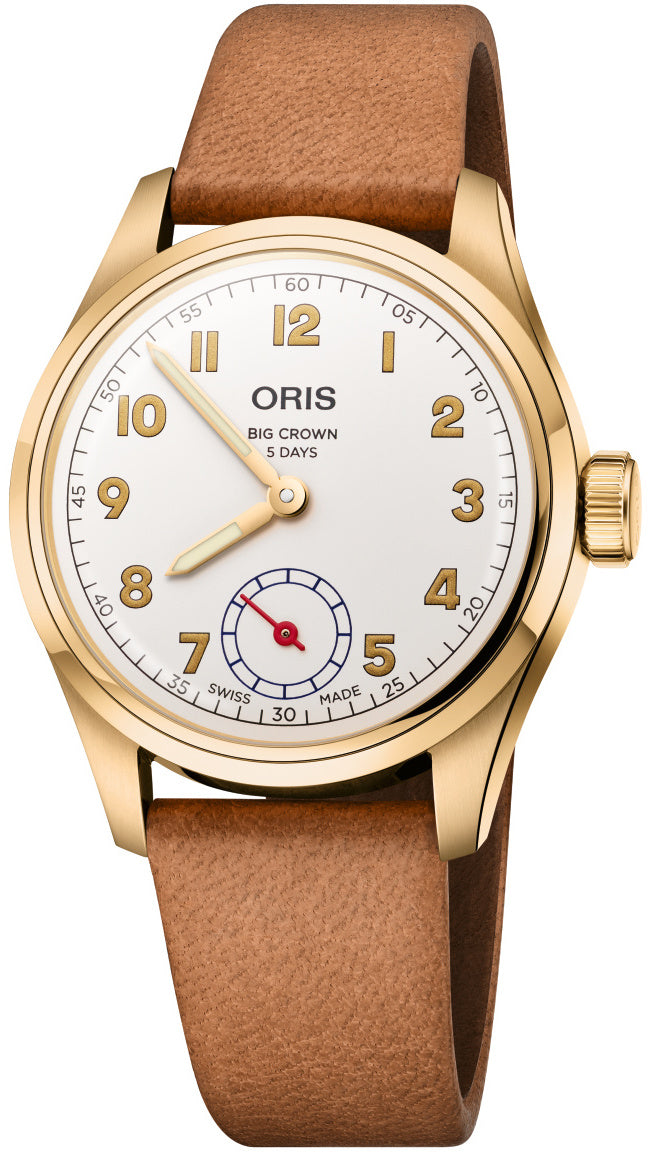 Oris big shop crown gold