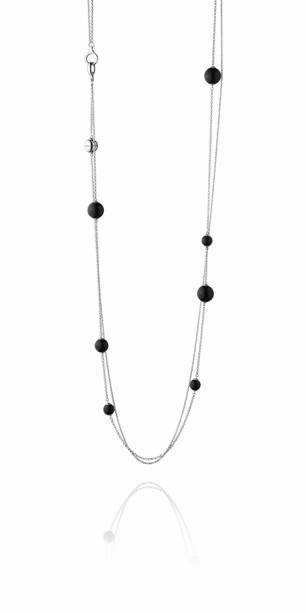 Georg Jensen Necklace Sphere Black Agate Sautoir 3532902 | C W 