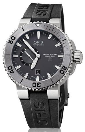 Oris Watch Aquis Titan Small Second Date Rubber D