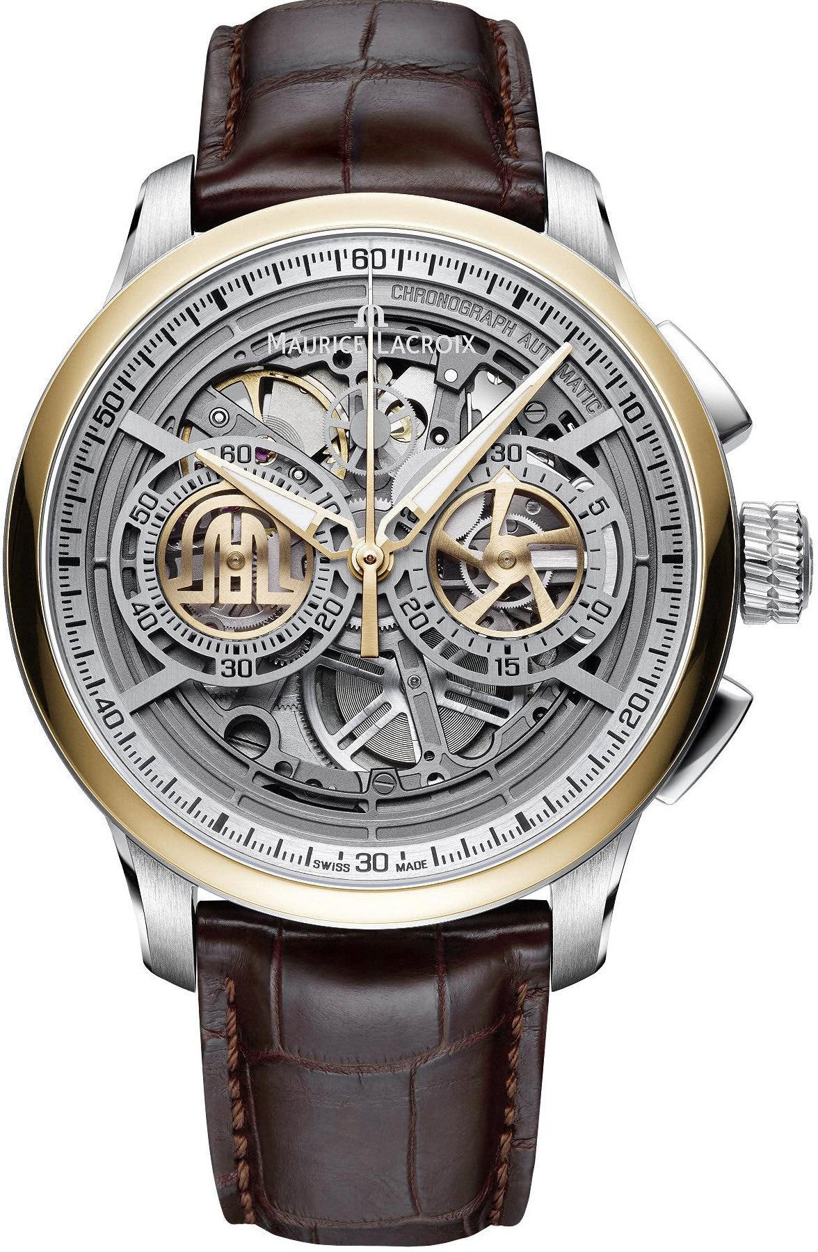 Maurice Lacroix Watch Masterpiece Skeleton Chronograph Mens