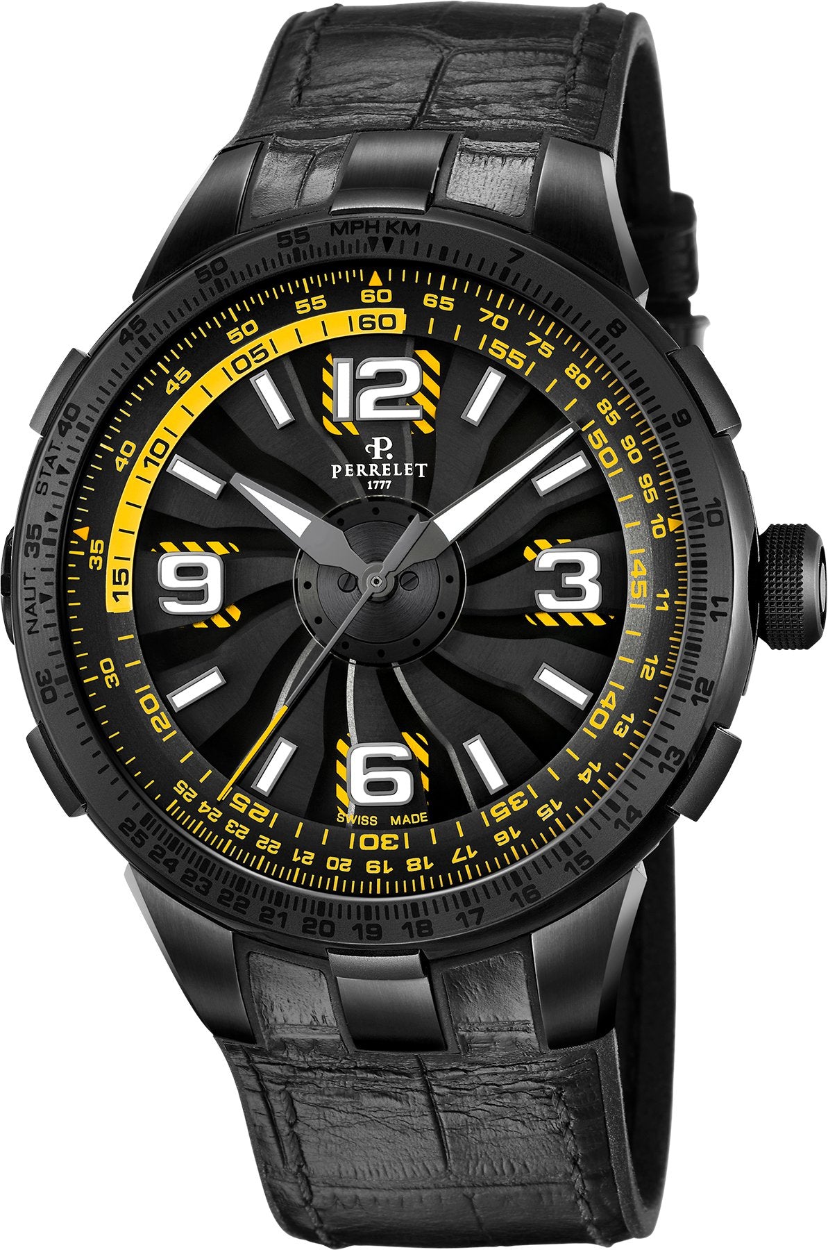 Perrelet Turbine Pilot Yellow A1095 4 C W Sellors Fine Jewellery