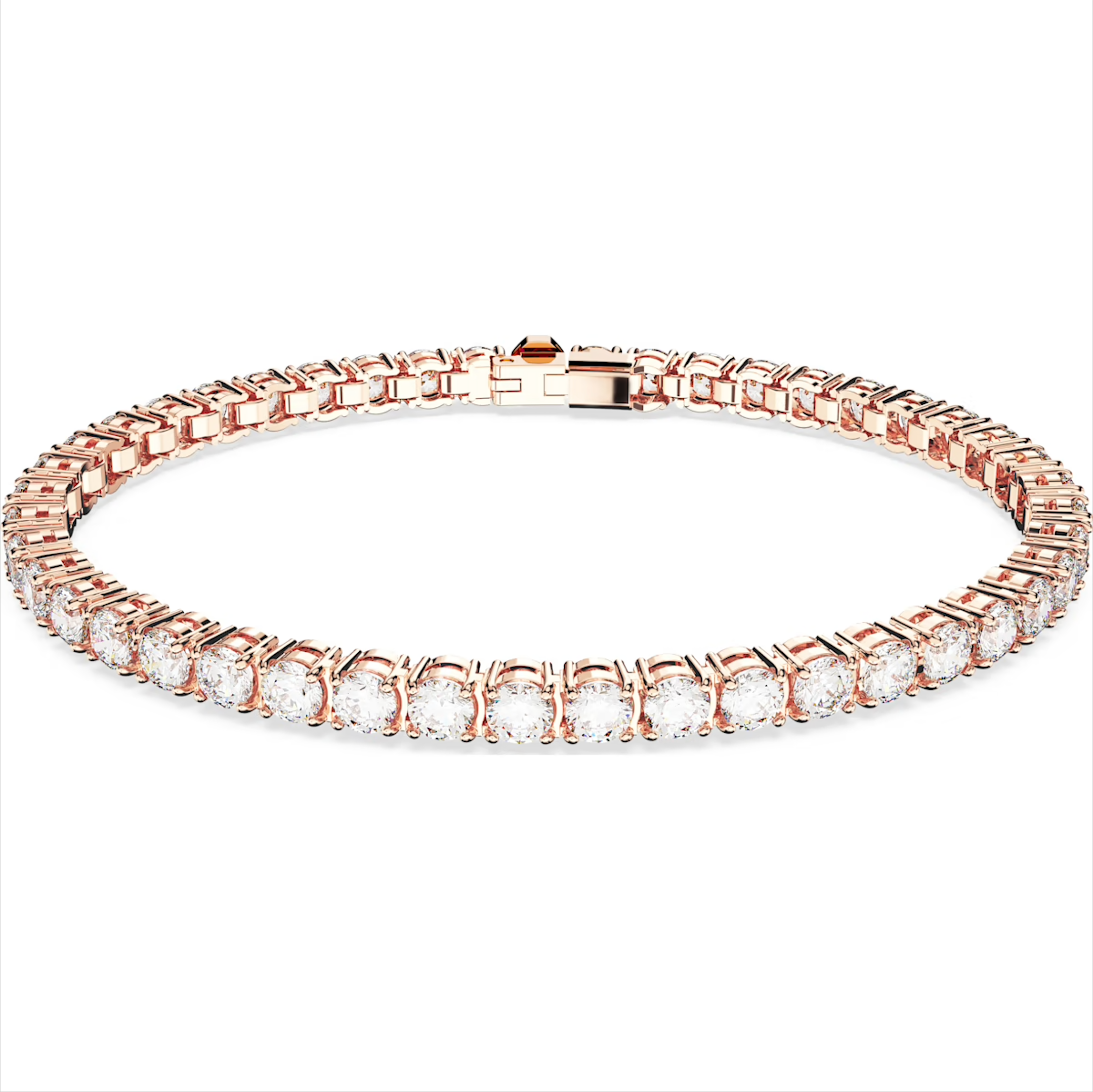 Swarovski crystal tennis on sale bracelet rose gold