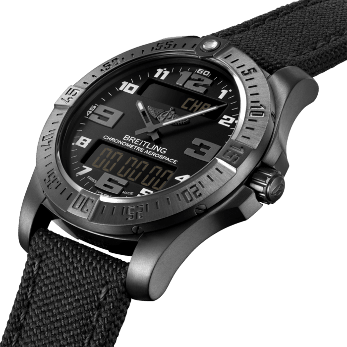 Breitling Watch Aerospace Evo DLC Coated Titanium Black V79363101B1W1 C W Sellors Luxury Watches