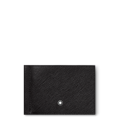 Montblanc Sartorial Wallet, Leather, Black, 6 Cards, Money Clip