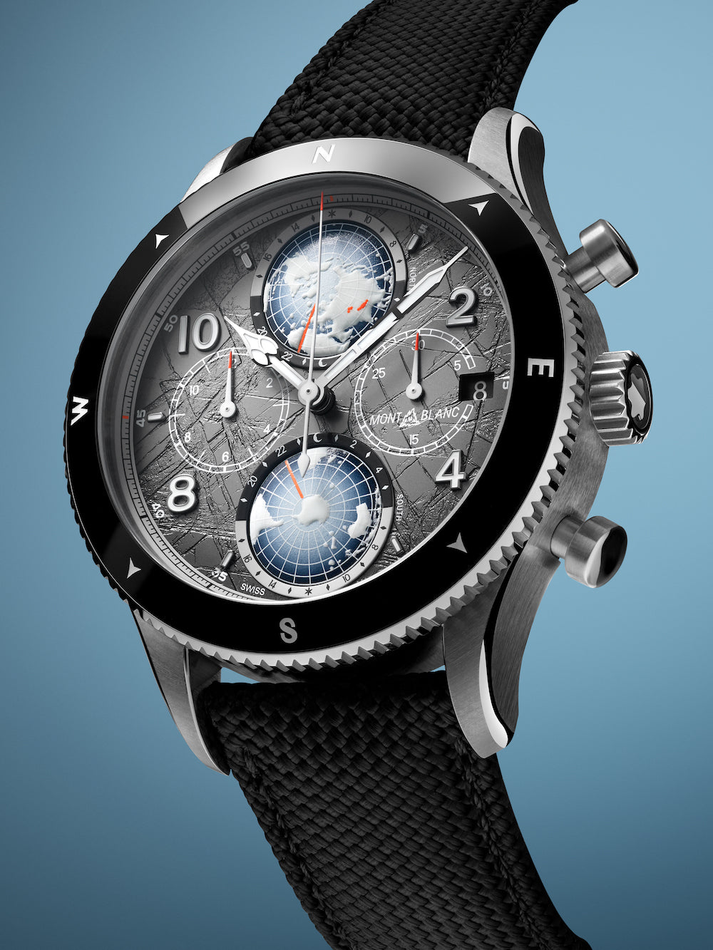 Montblanc Watch 1858 Geosphere Chronograph 0 Oxygen The 8000 Limited Edition 130811 C W Sellors Luxury Watches