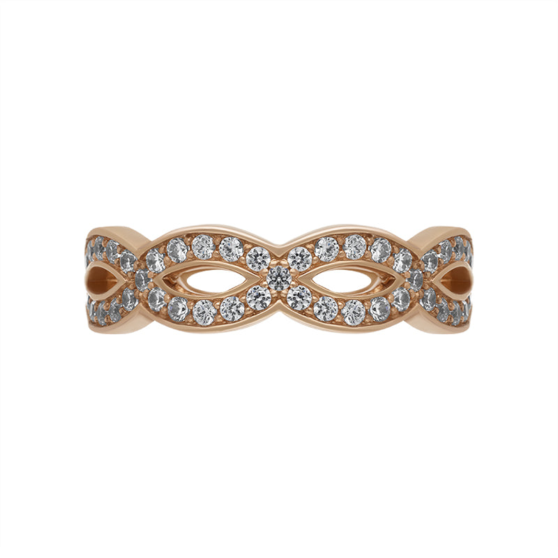 Rose gold outlet love knot ring