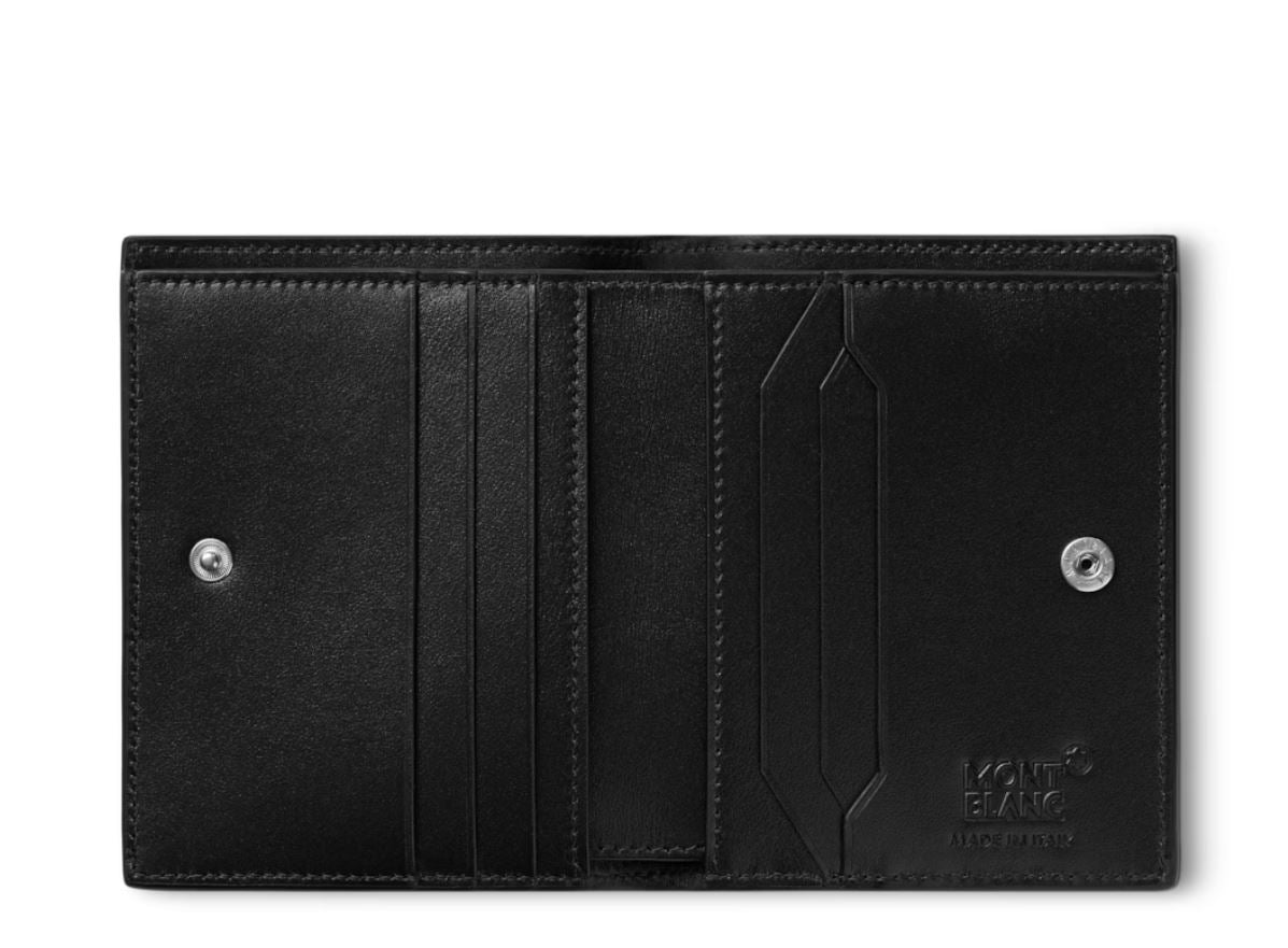 Montblanc meisterstuck 6cc discount black leather wallet