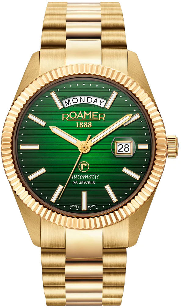 Roamer hot sale gold watch